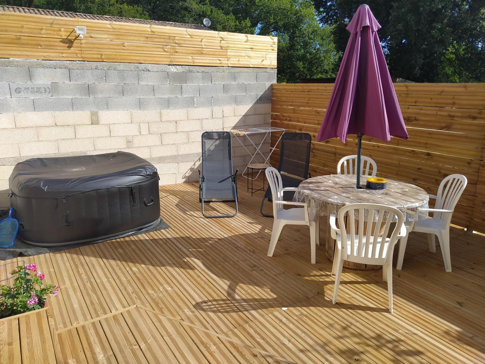 Studio Cosy Avec Terrasse Et Jacuzzi A Disposition De Mai A Aout Rians  Dış mekan fotoğraf